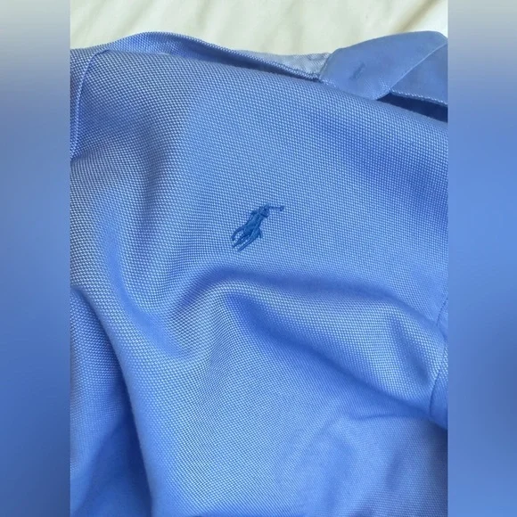 Polo by Ralph Lauren Men's easy care Blue Shirt size 34/35 - Picture 4 of 8
